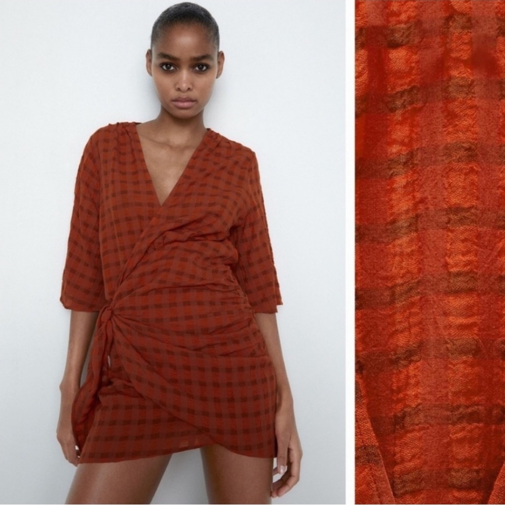 ZARA Carla Mini Wrap Dress. Size: Small. Excellent condition